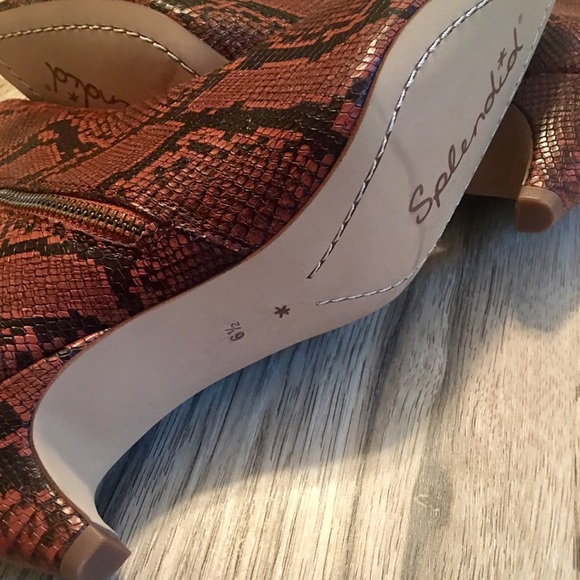 Splendid Nettie Phyton Kitten Heel Booties NEW - Picture 6 of 7